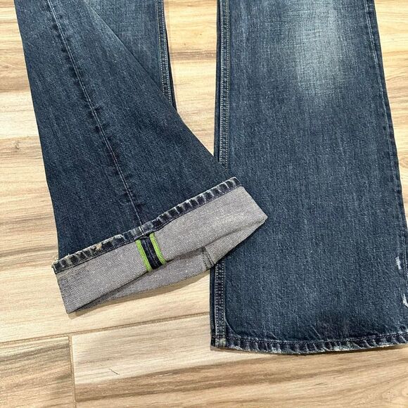 Vintage Selvedge Washed Diesel 0071s Bootcut denim Jeans made in italy zathan - Picture 2 of 7